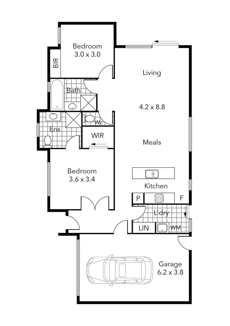 Floorplan of Homely house listing, 20 Ranlea Place, Sebastopol VIC 3356