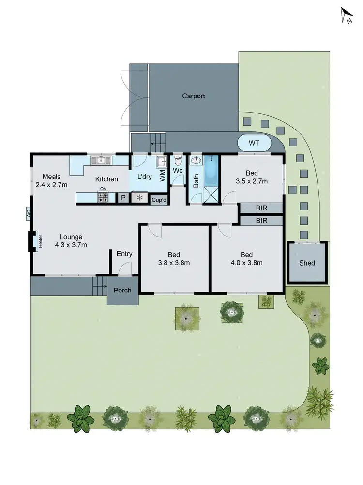 Floorplan of Homely unit listing, 1/15 Emerald Street, Mount Waverley VIC 3149