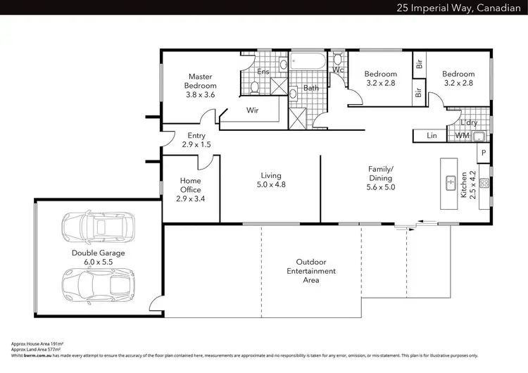 Floorplan of Homely house listing, 25 Imperial Way, Canadian VIC 3350