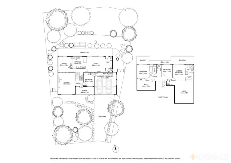 Floorplan of Homely house listing, 75 Lake Avenue, Ocean Grove VIC 3226