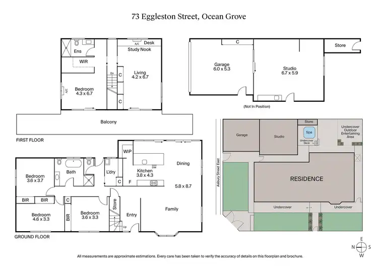 Floorplan of Homely house listing, 73 Eggleston Street, Ocean Grove VIC 3226