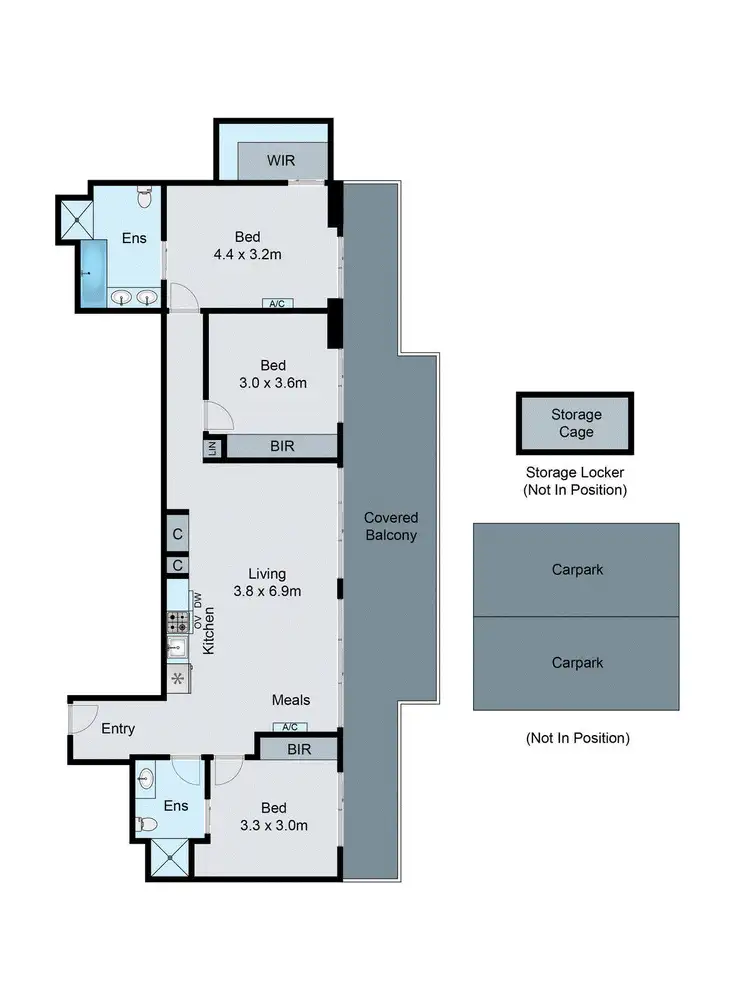Floorplan of Homely apartment listing, 502/1525 Dandenong Road, Oakleigh VIC 3166