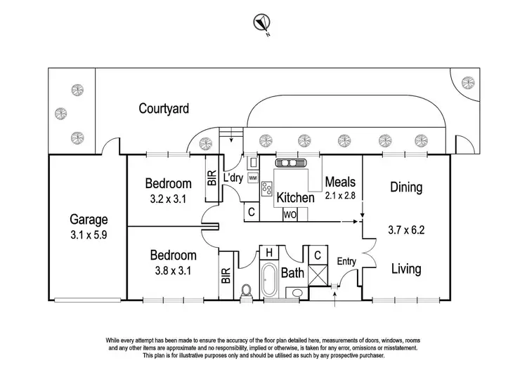 Floorplan of Homely unit listing, 6/60 Alandale Road, Eaglemont VIC 3084