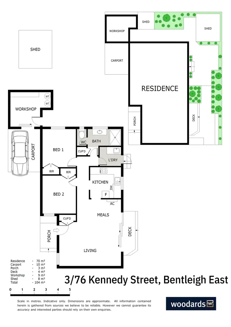 Floorplan of Homely unit listing, 3/76-78 Kennedy Street, Bentleigh East VIC 3165