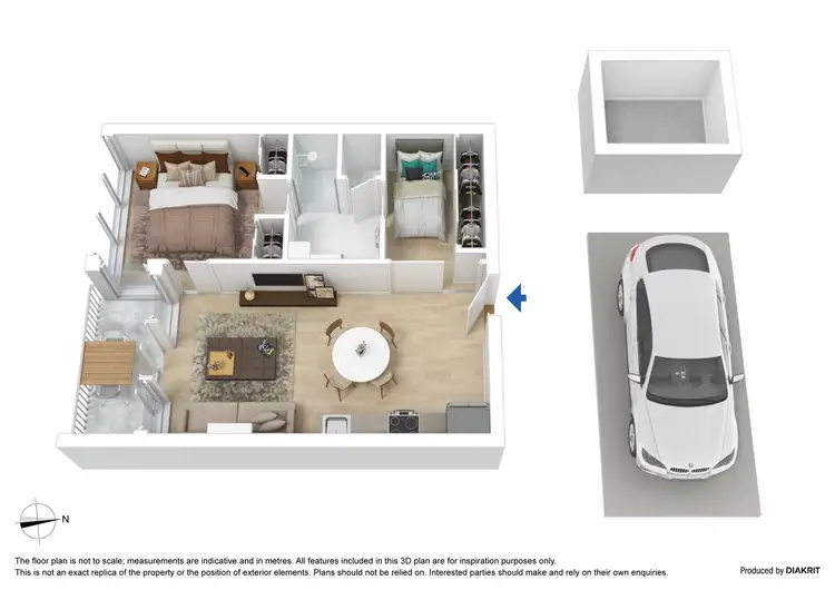 Floorplan of Homely apartment listing, 1617/39 Coventry Street, Southbank VIC 3006