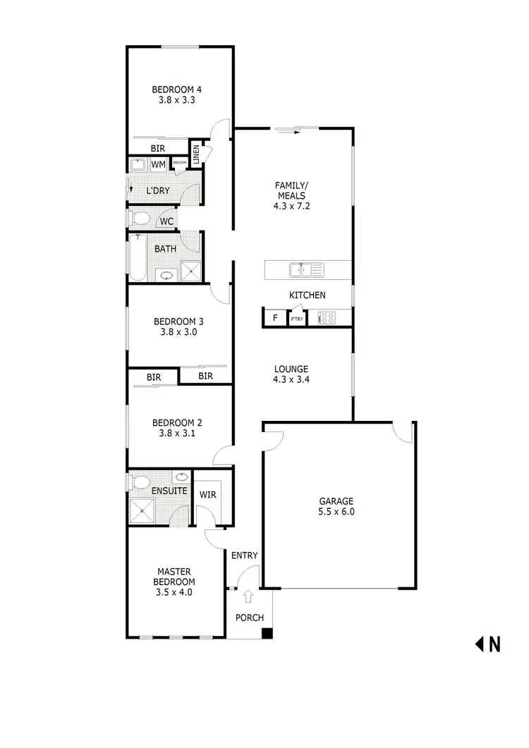 Floorplan of Homely house listing, 12 Treeviolet Lane, Wallan VIC 3756