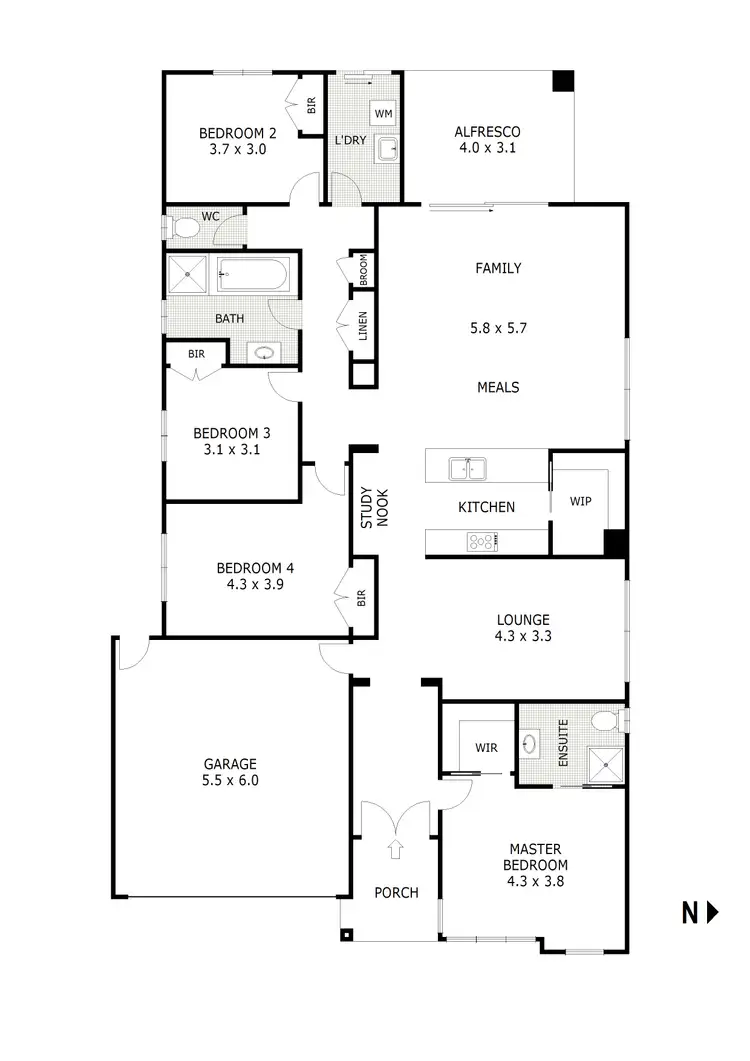 Floorplan of Homely house listing, 27 Teamsters Circuit, Kilmore VIC 3764