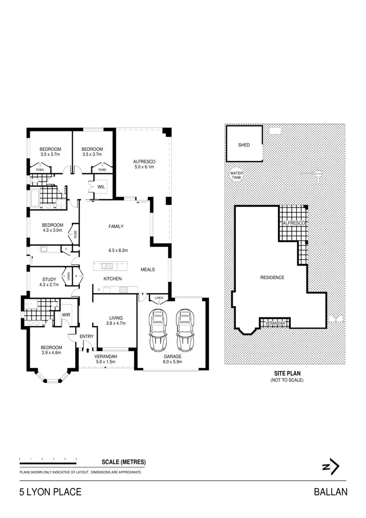 Floorplan of Homely house listing, 5 Lyon Place, Ballan VIC 3342