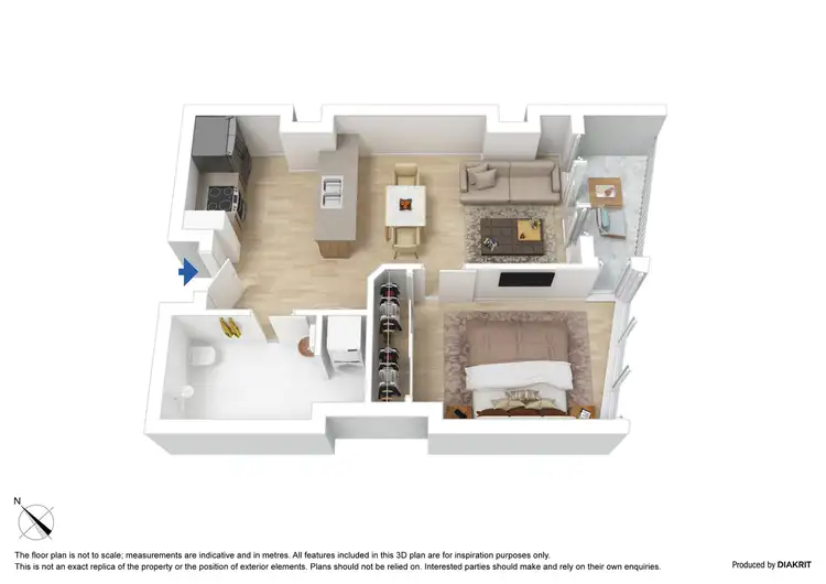 Floorplan of Homely apartment listing, 1004/180 City Road, Southbank VIC 3006
