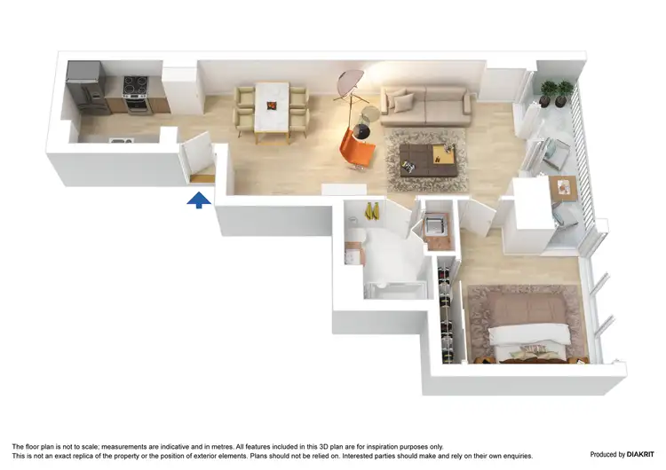 Floorplan of Homely apartment listing, 275/173 City Road, Southbank VIC 3006