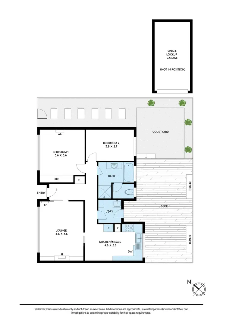 Floorplan of Homely unit listing, 8/58 Naples Road, Mentone VIC 3194
