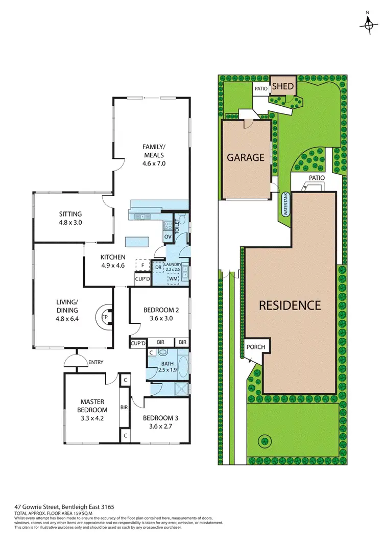 Floorplan of Homely house listing, 47 Gowrie Street, Bentleigh East VIC 3165