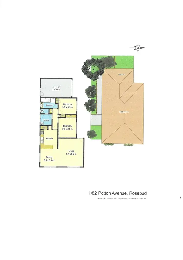 Floorplan of Homely unit listing, 1/82 Potton Avenue, Rosebud VIC 3939
