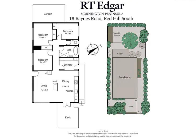 Floorplan of Homely house listing, 18 Baynes Road, Red Hill South VIC 3937