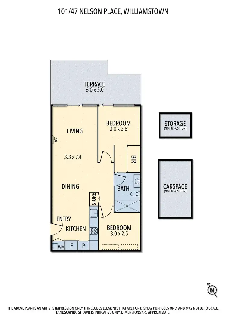 Floorplan of Homely apartment listing, 101/47 Nelson Place, Williamstown VIC 3016
