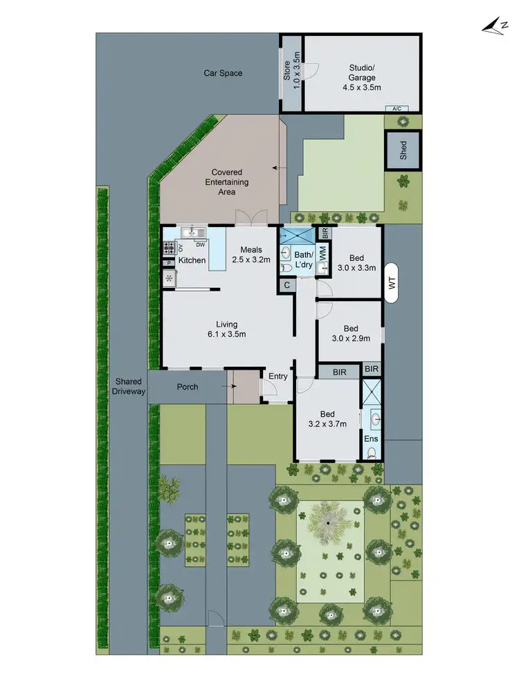 Floorplan of Homely townhouse listing, 1/16 Peter Street, Oakleigh South VIC 3167