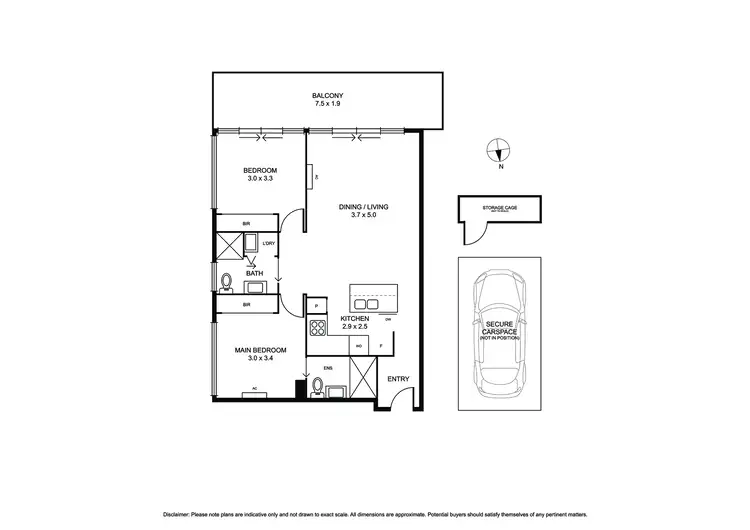 Floorplan of Homely apartment listing, 301/687 Glen Huntly Road, Caulfield VIC 3162