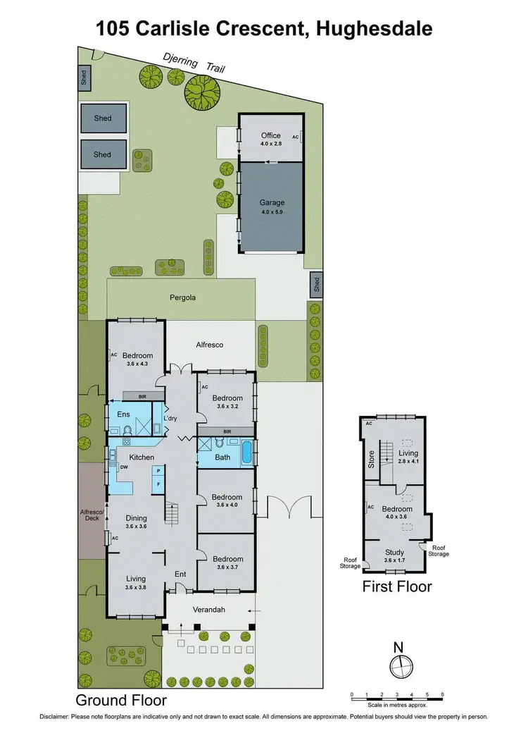 Floorplan of Homely house listing, 105 Carlisle Crescent, Hughesdale VIC 3166