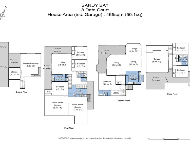Floorplan of Homely house listing, 8 Date Court, Sandy Bay TAS 7005