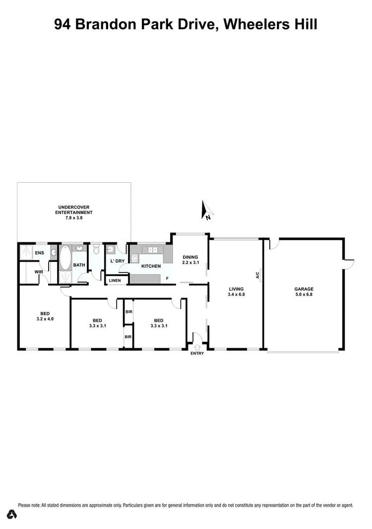 Floorplan of Homely house listing, 94 Brandon Park Drive, Wheelers Hill VIC 3150