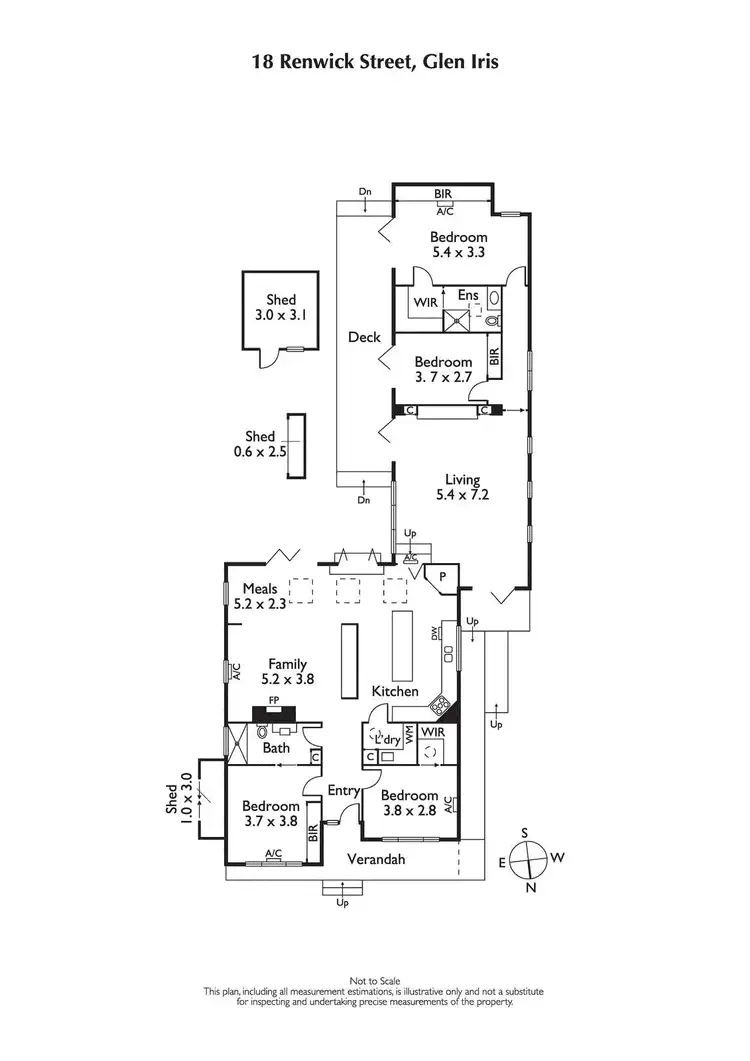 Floorplan of Homely house listing, 18 Renwick Street, Glen Iris VIC 3146