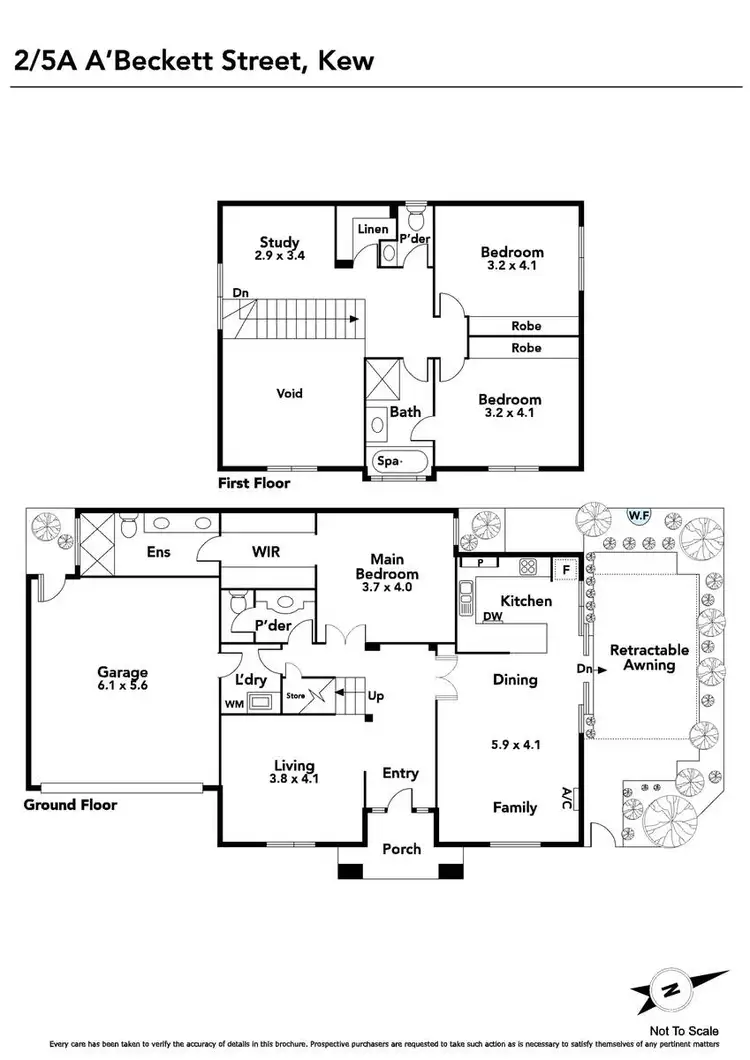 Floorplan of Homely house listing, 2/5 A'Beckett Street, Kew VIC 3101