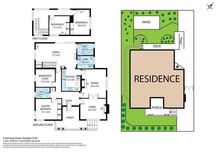 Floorplan of Homely house listing, 5 Alameda Street, Parkdale VIC 3195