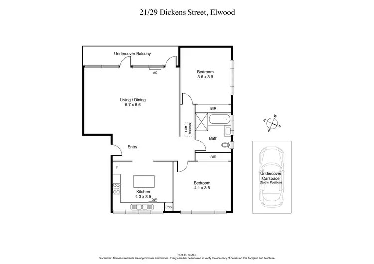 Floorplan of Homely apartment listing, 21/29 Dickens Street, Elwood VIC 3184