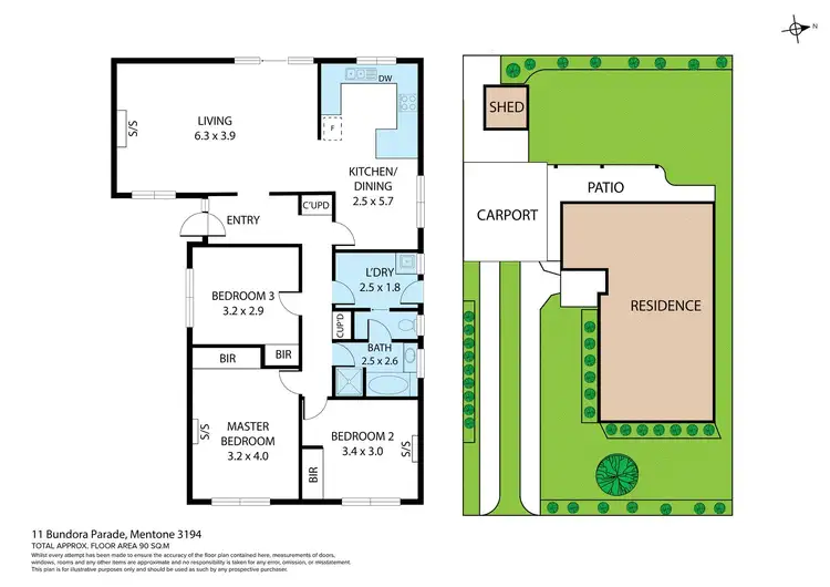 Floorplan of Homely house listing, 11 Bundora Parade, Mentone VIC 3194