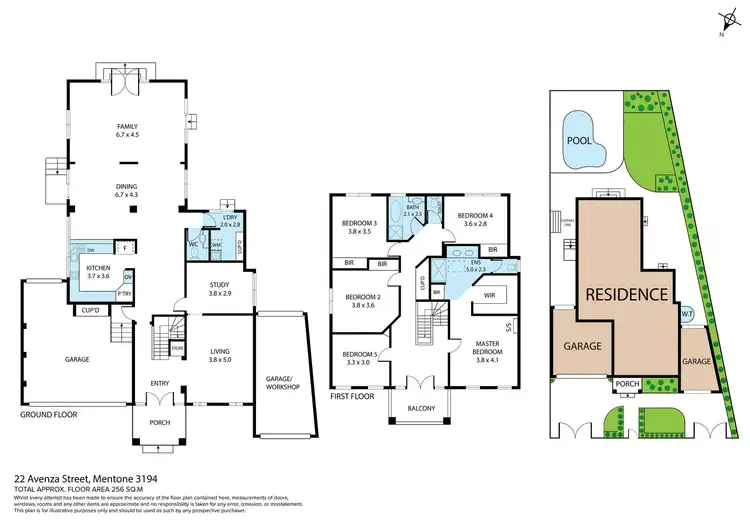 Floorplan of Homely house listing, 22 Avenza Street, Mentone VIC 3194
