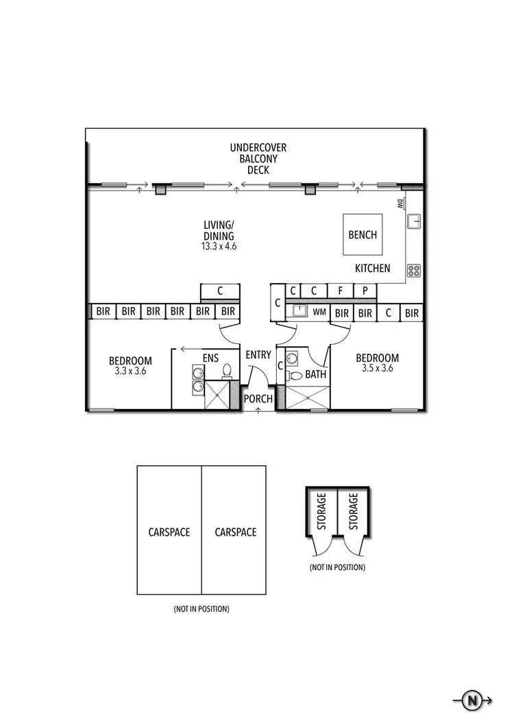 Floorplan of Homely apartment listing, 301/9 Smith Street, Fitzroy VIC 3065