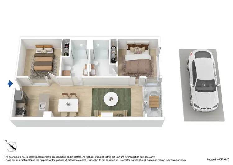Floorplan of Homely apartment listing, 2605/241 City Road, Southbank VIC 3006