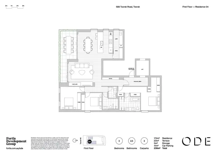 Floorplan of Homely apartment listing, 4/589 Toorak Road, Toorak VIC 3142