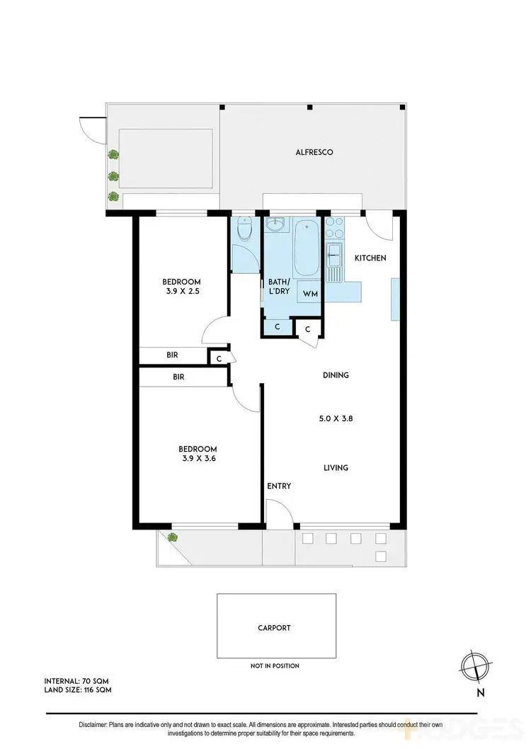 Floorplan of Homely unit listing, 3/318 Warrigal Road, Cheltenham VIC 3192