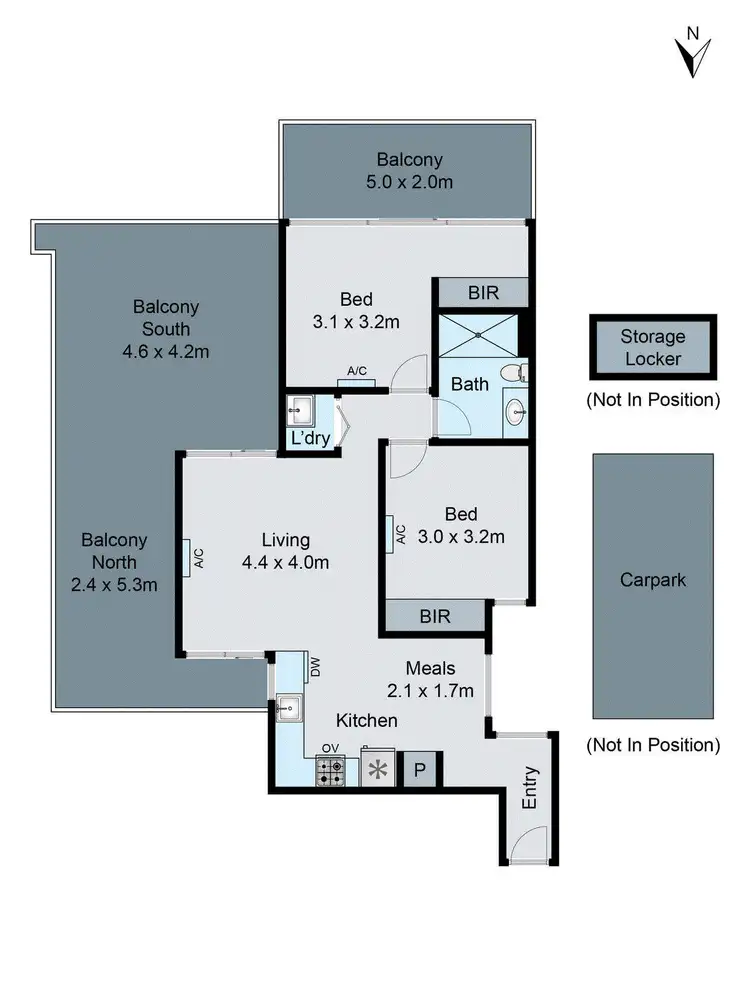 Floorplan of Homely apartment listing, 306/3 Morton Avenue, Carnegie VIC 3163
