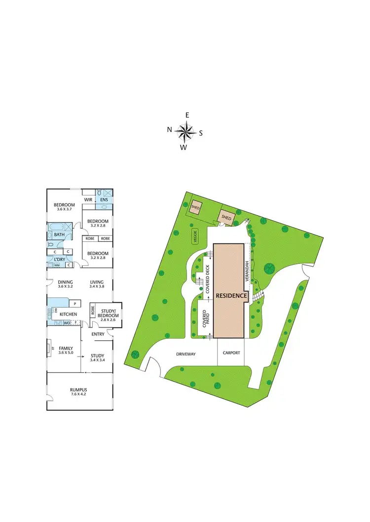 Floorplan of Homely house listing, 1 Wombat Drive, Eltham VIC 3095