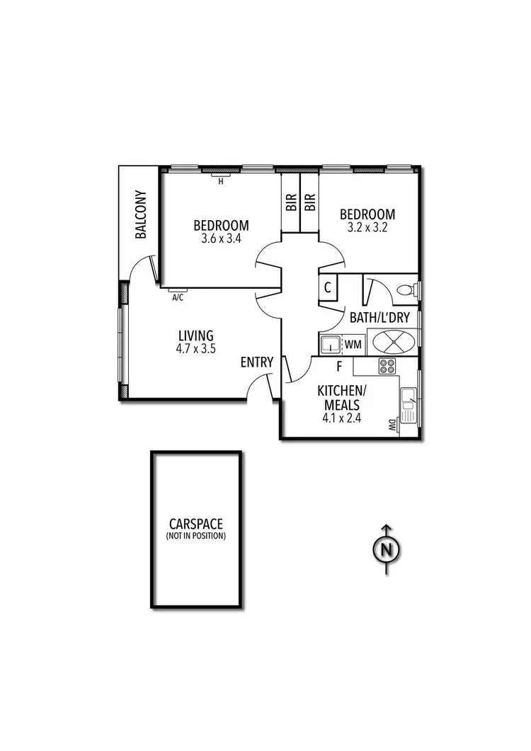 Floorplan of Homely apartment listing, 5/10 Donald Street, Brunswick VIC 3056