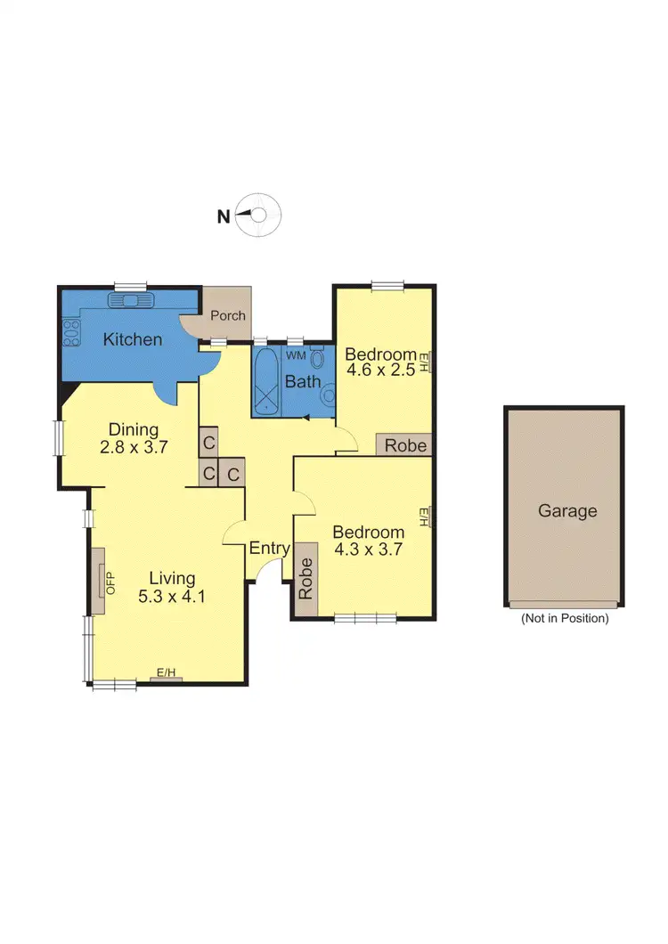 Floorplan of Homely apartment listing, 1/84 Riversdale Road, Hawthorn VIC 3122