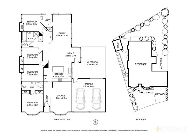 Floorplan of Homely house listing, 4 Rozel Avenue, Wendouree VIC 3355