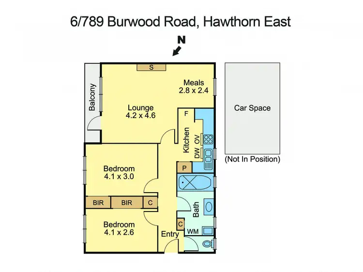 Floorplan of Homely apartment listing, 6/789 Burwood Road, Hawthorn East VIC 3123