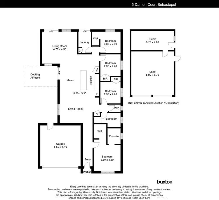 Floorplan of Homely house listing, 5 Damon Court, Sebastopol VIC 3356