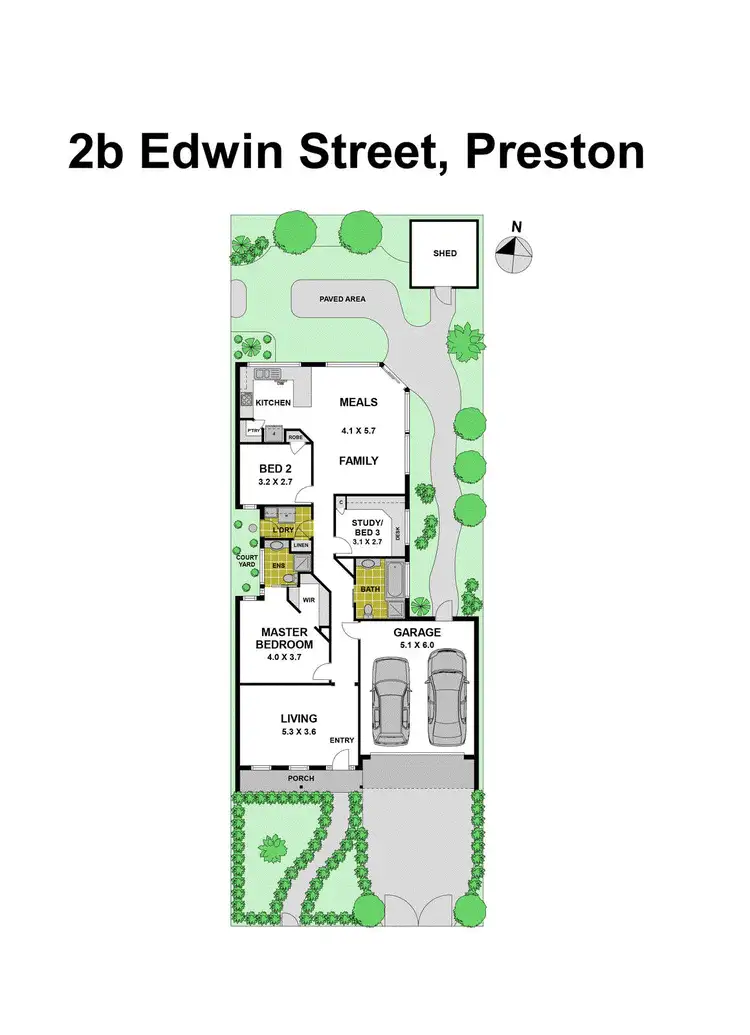 Floorplan of Homely house listing, 2B Edwin Street, Preston VIC 3072