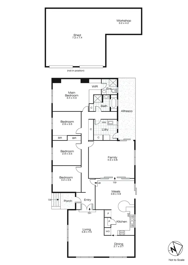 Floorplan of Homely house listing, 12 Kinnane Court, Ballarat North VIC 3350