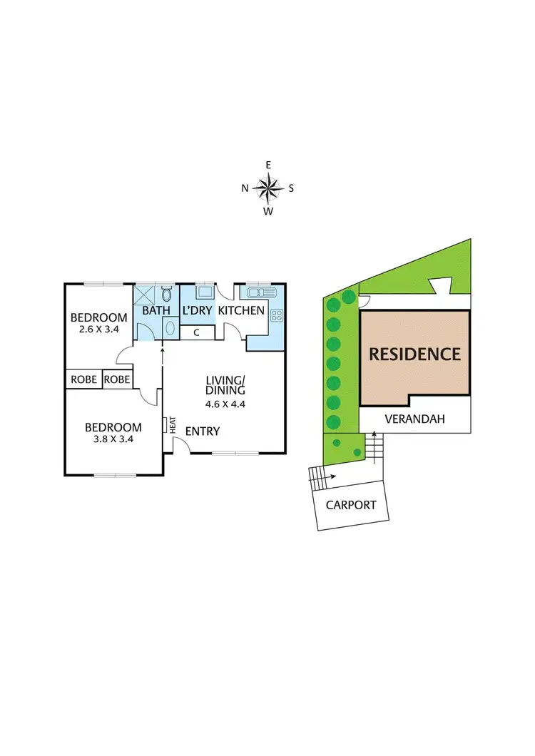 Floorplan of Homely unit listing, 1/82 Brougham Street, Eltham VIC 3095