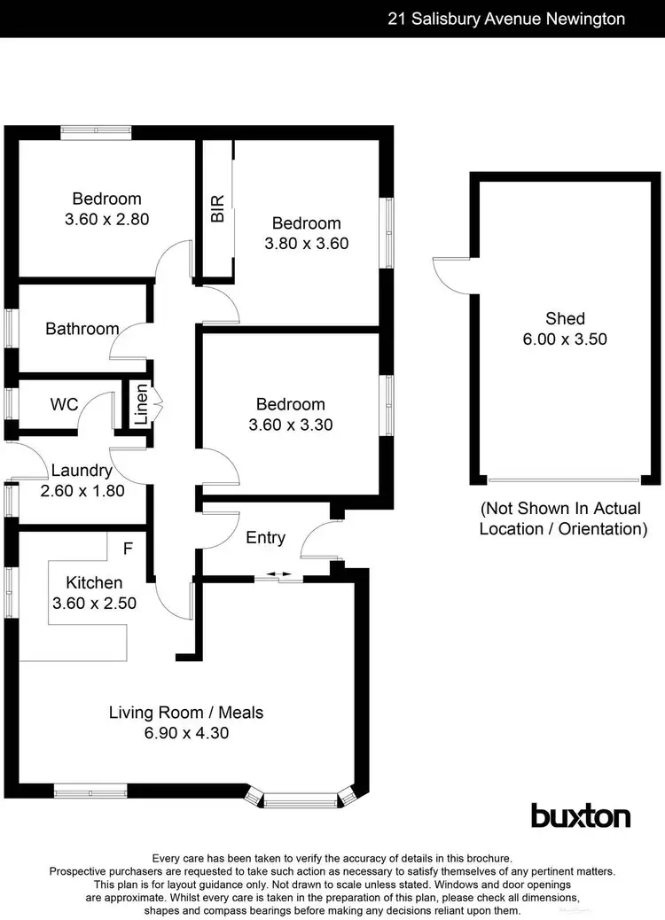 Floorplan of Homely house listing, 21 Salisbury Avenue, Newington VIC 3350