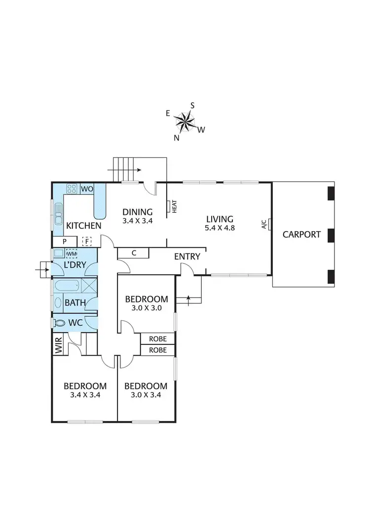 Floorplan of Homely house listing, 2/14 Davey Road, Montmorency VIC 3094