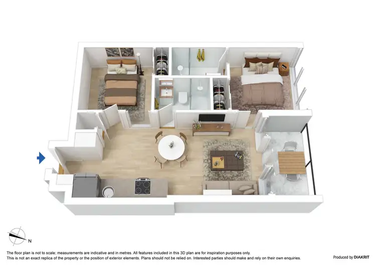Floorplan of Homely apartment listing, 904/33 Mackenzie Street, Melbourne VIC 3000