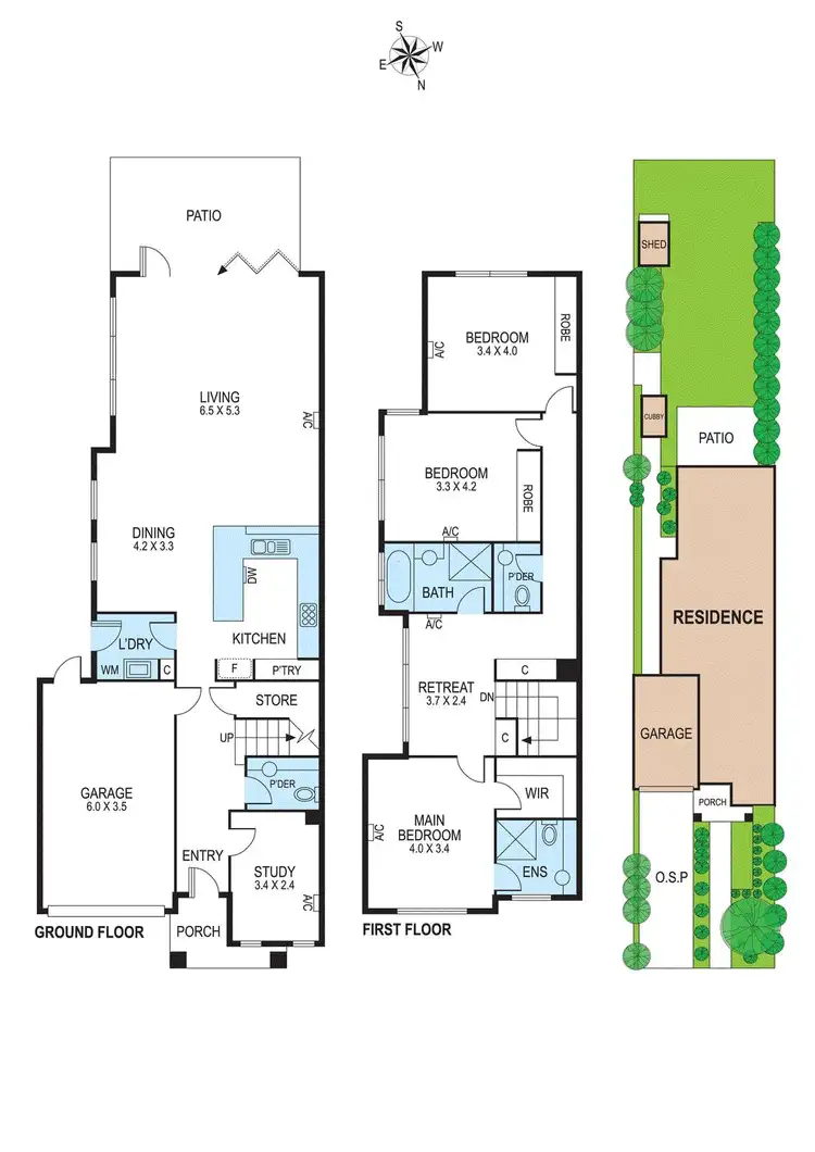 Floorplan of Homely townhouse listing, 36b Argyle Street, Bentleigh East VIC 3165