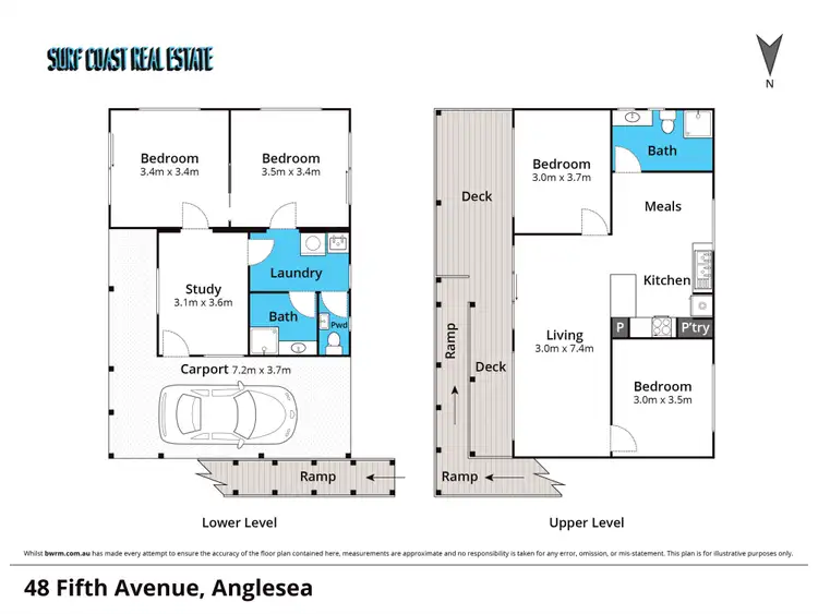 Floorplan of Homely house listing, 48 FIFTH Avenue, Anglesea VIC 3230