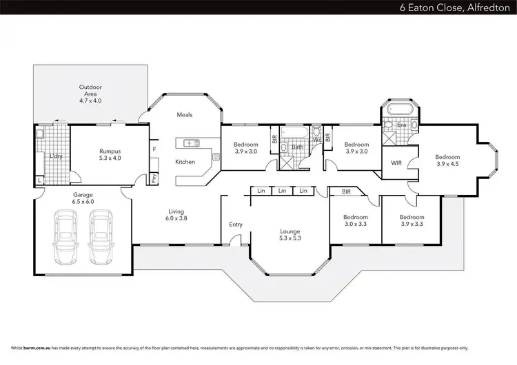 Floorplan of Homely house listing, 6 Eaton Close, Alfredton VIC 3350